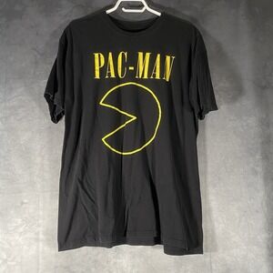 PAC-MAN Mad Engine Black T-shirt Men's Size XL Retro Gamer Lightweight